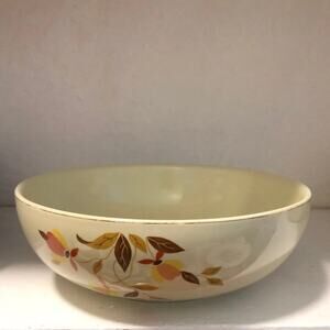 Vintage MCM Halls Autumn Leaf Serving Bowl 9"
